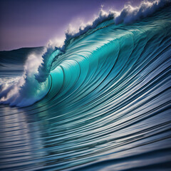 Captivating water wave texture background in shades of blue and purple.