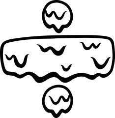 Happy Halloween Melted Dripping Symbol Divide