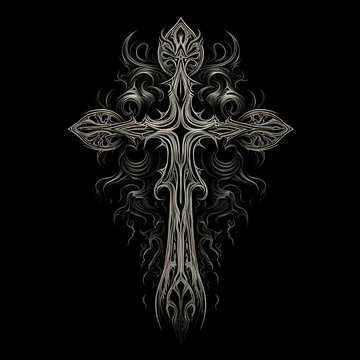 Celtic Cross Christianity symbol illustration