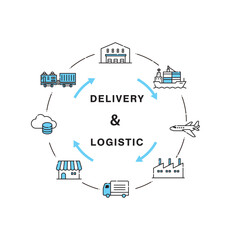 物流　アイコン　セット