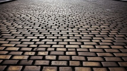 Road brick pavement background
