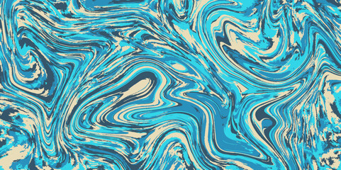 Marble ink texture vector background. Marbling technique fluid dye texture for your design, postcard, banner, presentation, textile, notebook cover. Modern marble liquid background pattern.