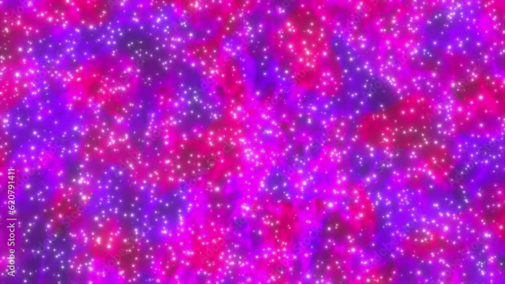 Aufkleber colorful nebula in space. computer generated 3d render
