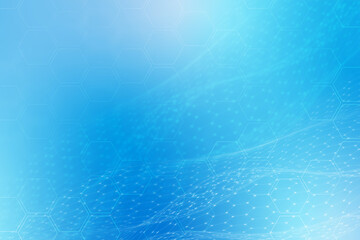 Obraz premium グラデーションが綺麗な六角形で構成された背景イラスト素材