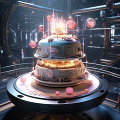 Sci-fi cake