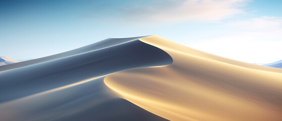 Dune, sand in the Sahara desert banner