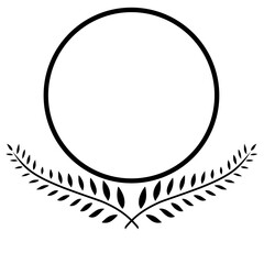 Laurel wreath award badge 