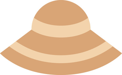 Hat icon, Accessories simple cartoon style.