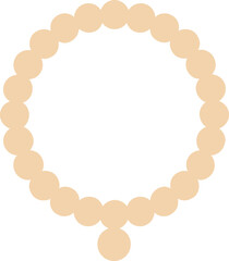 Necklace icon, Accessories simple cartoon style.