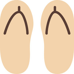 Slippers icon, Accessories simple cartoon style.