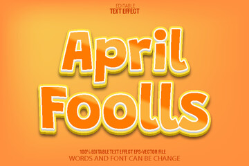 Fresh Day Editable Text Effect 3D Cartoon Style