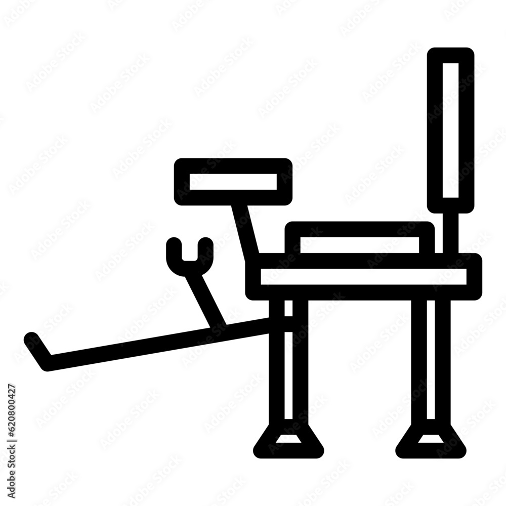 Poster Chair line icon