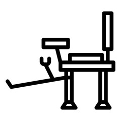 Chair line icon