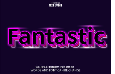 Fantastic Editable Text Effect 3D Neon Style