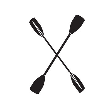 kayaking vector icon