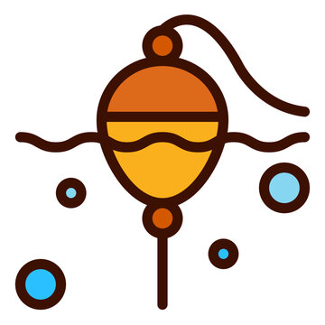 recommend clip art: fishing buoy filled outline icon