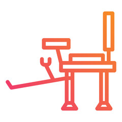 Chair gradient icon