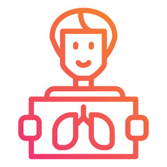 Coronavirus gradient icon