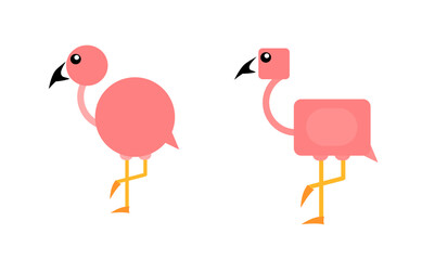 Flamingo bird set