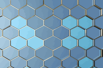 Hexagons Geometric abstract background