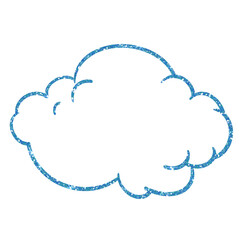Glitter blue cloud . Cloud icon. Design for decorating,background, wallpaper, illustration.