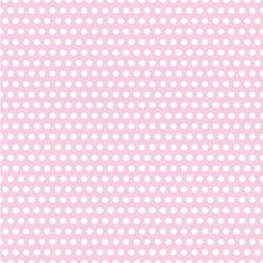 A pink and white polka dot background. Great for holidays or other usages for scrap booking, gift wrapping paper, card making or other various usages. Small spotted polka dot repeating pattern.