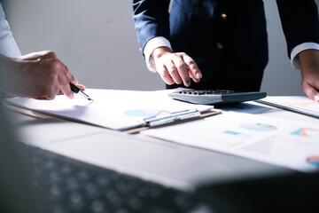 Business People Meeting Design Ideas professional investor working new start up project. Concept. business planning in office