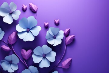 Floral Fantasy: Abstract Design with Pink and Purple Petals
