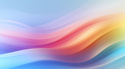 Light color rainbow gradient background, AI generated Image