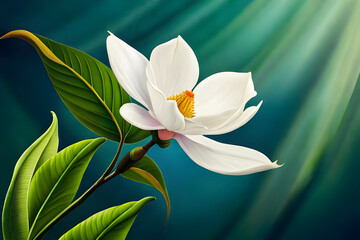 Fototapeta premium white lotus flower