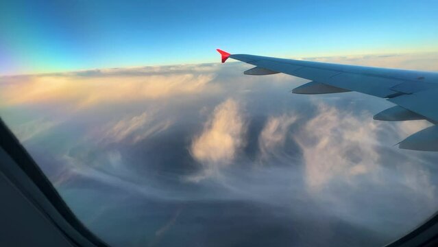 Aerial view from the airplane
