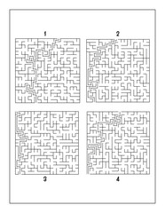 Back To School Activity Book Coloring Alphabet isolated on white background vector cartoon