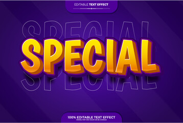 Fototapeta premium Special editable text effect vector illustration