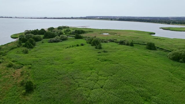 Orbit around a seashore in Polish nature reserve "Beka".
