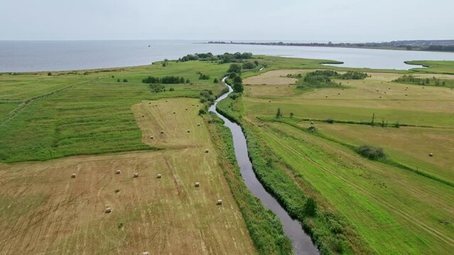 Flying through and Polish nature reserve "Beka".