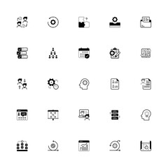 Project Management Duotone 2d Icon. Editable stroke. Pixel Perfect at 32x32