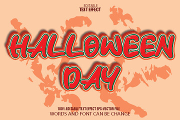 Halloween Day Editable Text Effect 3D Cartoon Style