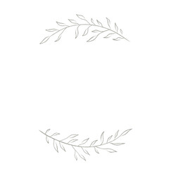 Botanical elegant, delicate hand dra wn elements, minimalist modern style. png illustrations.