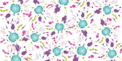 Splash ink pattern vector for textile,cloth,pillow and background