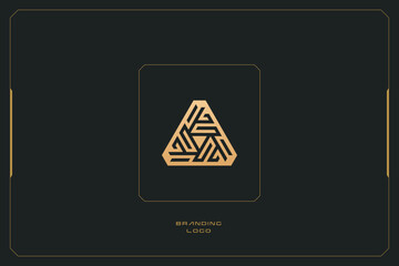 Abstract marketing trading networking vector logo