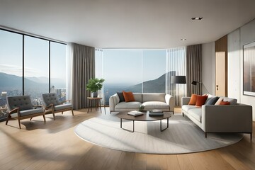 Fototapeta na wymiar modern living room interior 