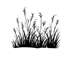 grass silhouette illustration 