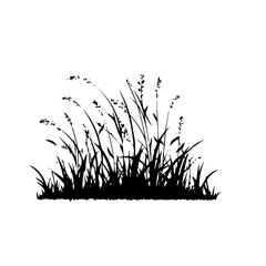 grass silhouette illustration 