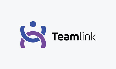 Infinity letter U logotype alphabet chain logo vector link connection technology strong team networking cooperation business