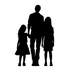 family silhouette illustration 