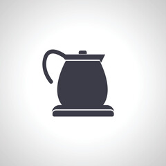 Electric kettle thin line icon. Electric kettle outline icon,