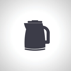 Obraz premium Electric kettle thin line icon. Electric kettle outline icon,