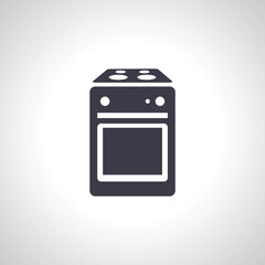 kitchen Gas stove cooker icon. Burner stove icon.