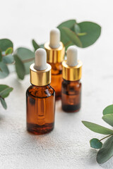 Massage and spa oils with eucalyptus