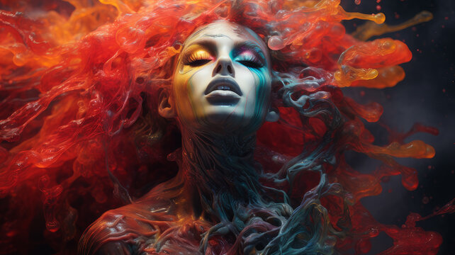 woman with tentacles from another world,